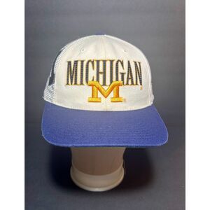 Vintage Sports Specialties Michigan Wolverines Snapback Script & Block M OSFM